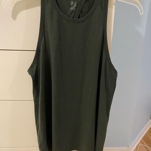 Gap olive green workout top